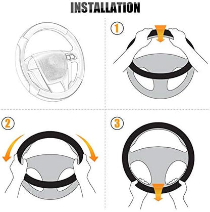 SEG Direct Steering Wheel Cover 14-14.25 inch Heavy-Duty - Image 6