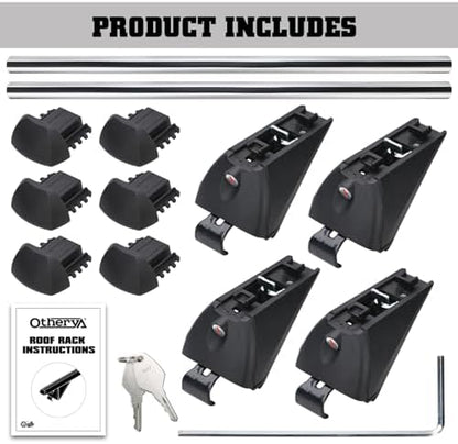 Aero Aluminum Universal Roof Rack Cross Bars, Existing Raised Side Rail - Image 5