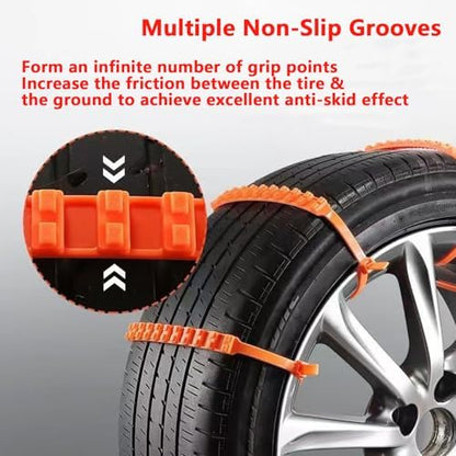 20pack Snow Tire Chains Reusable Anti-Skid Car Winter Wheels Chain Universal - Image 4
