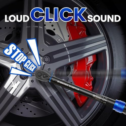 3/8-Inch Drive Click Torque Wrench, 10-150 Ft-Lb/13.6-203.4 N.m, ±3% - Image 6