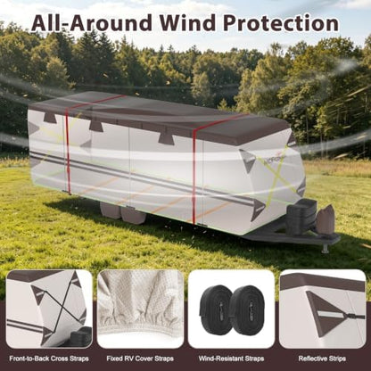 Travel Trailer Cover 35-38 ft 9 Layers Camper Cover - Image 3