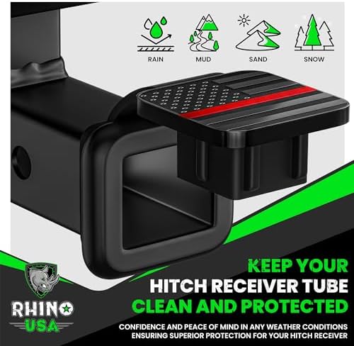 Rhino USA American Flag Trailer Hitch Cover - Image 3