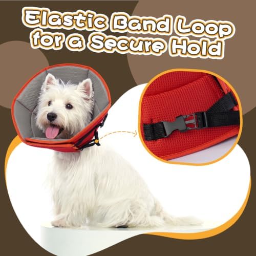 Dog Cone Collar After Surgery, Adjustable Soft Recovery Cone - Image 4