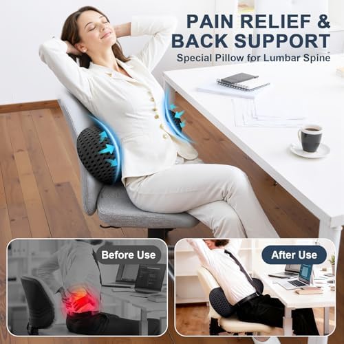 Lumbar Support Pillow, Ergonomic Memory Foam Lumbar Pillow - Image 7