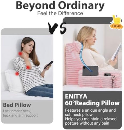 ENITYA 22" XL Back Pillow for Bed Sitting Up - Image 2