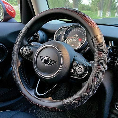PINCTROT Small Size 14In Round Steering Wheel Cover Great Grip by PINCTROT