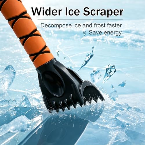 2 Pack Ice Scrapers Portable Snow Brush - Image 3