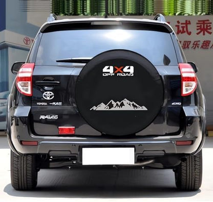 for Toyota RAV4, Honda CR-V, Jeep Compass Liberty Spare Tire Cover, Faux - Image 3
