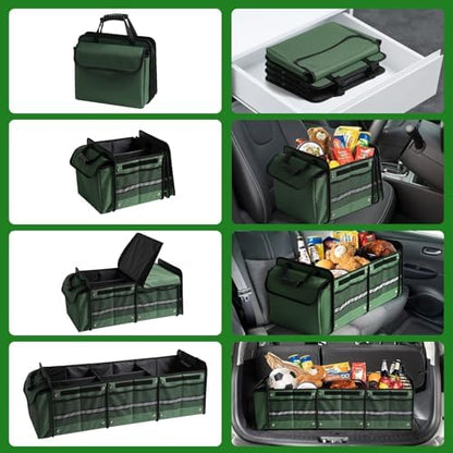 Snuopfy Car Trunk Organizer, 115L Heavy Duty Collapsible Trunk Storage - Image 4