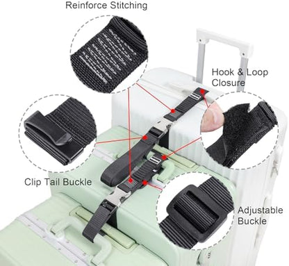 Luggage Straps, Stretchable Luggage Connector Straps - Image 4