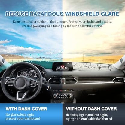 FIILINES Dash Cover for 2017-2025 Mazda CX-5 CX5, Dashboard Mat Exact Fit for - Image 6