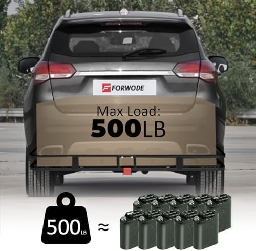 FORWODE 53 x19 Hitch Cargo Carrier, 500 lbs Load Trailer Hitch Cargo Basket - Image 3