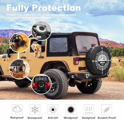 Explore Land Spare Tire Cover Fit Tire Diameters 26-27.75 inch - Image 4