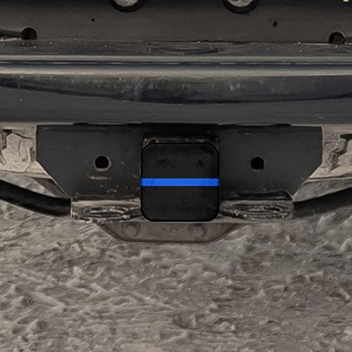 Swono Thin Blue Line Flag Trailer Hitch Tube Cover Plug Cap, Honoring Police - Image 5