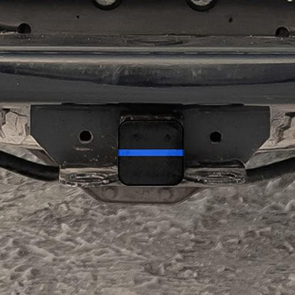 Swono Thin Blue Line Flag Trailer Hitch Tube Cover Plug Cap, Honoring Police - Image 5