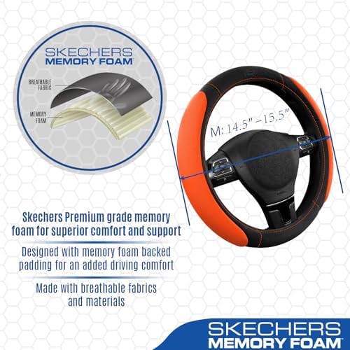 Skechers Steering Wheel Cover, Memory Foam Car Steering Wheel Cover, - Image 3
