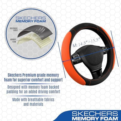 Skechers Steering Wheel Cover, Memory Foam Car Steering Wheel Cover, - Image 3
