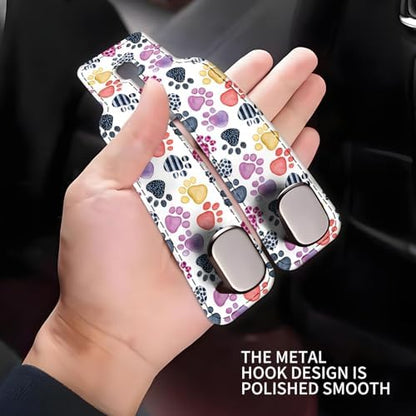 Car Seat Headrest Hook, Universal Leather Cute Hanger Holder Hook, Storage - Image 4