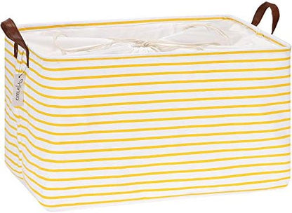 Hinwo 70L Extra Large Canvas Storage Bin by Hinwo