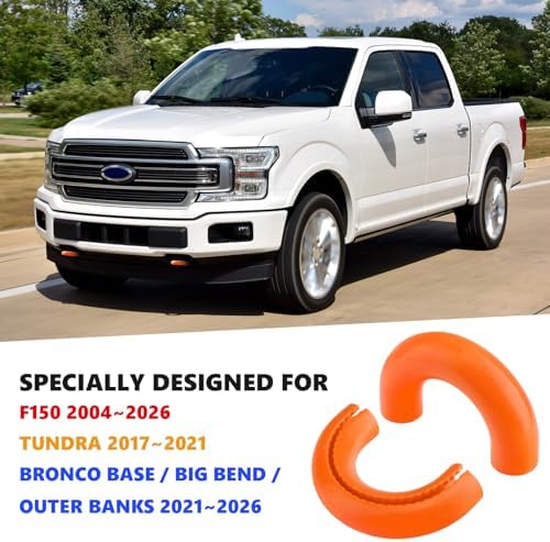 Tow Hooks Covers for F150 2004-2026/Bronco/Tundra Bright Orange - Image 2
