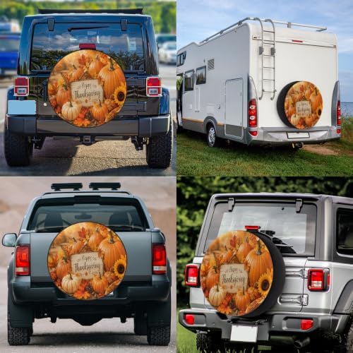 Thanksgiving Spare Tire Cover Waterproof Dust-Proof Spare Wheel Covers - Image 6