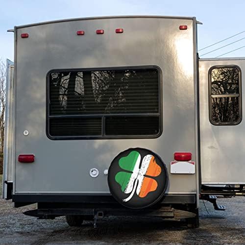 Irish Shamrock Spare Tire Cover Dust-Proof Wheel Tire Cover Fit Trailer - Image 6