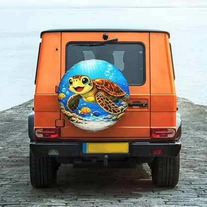 Sea Turtle Spare Tire Cover Weatherproof Wheel Protectors Universal Wheel Covers - Image 6