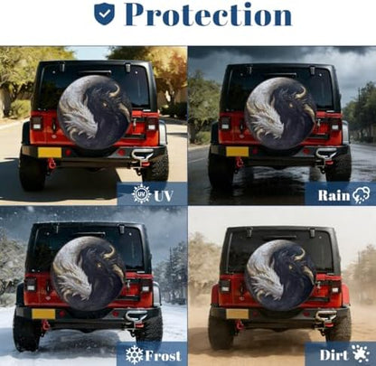 Dragon Spare Tire Cover Waterproof Dust-Proof Spare Wheel Covers - Image 7