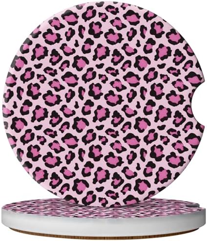 2 Pack Car Coasters for Cup Holders, Cute Car Accessories Interior by YeeCASE