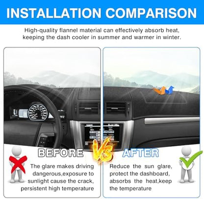 Autorder Dashboard Cover Mat for 2006-2009 Ford Fusion/Mercury Milan - Image 3