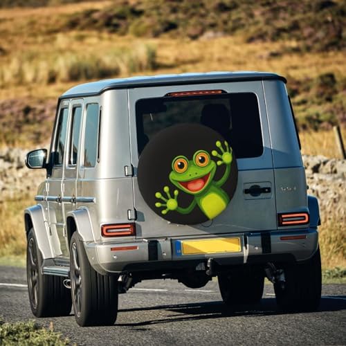 Merry Green Frog Spare Tire Cover Weatherproof Wheel Protectors Universal Wheel - Image 7