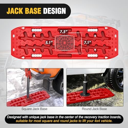Nilight Off Road Traction Boards 4x4 Truck Recovery Tracks Mats Gear 2PCS - Image 4