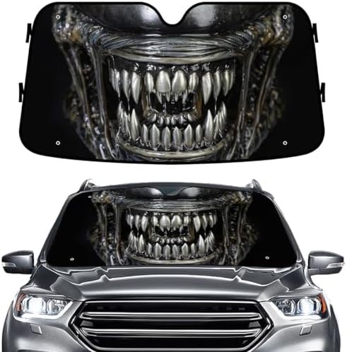 GENANY Vintage Alien Sketch Windshield Sun Shade 55 x 30 Inch by GENANY