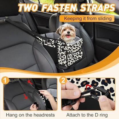 Portable Dog Car Seat for Small Dogs, Puppy Car Seat - Image 5