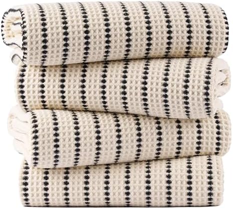POLYTE 430 GSM Poly Blend Microfiber Quick Dry Waffle Bath Towel, 30x60 in by Polyte