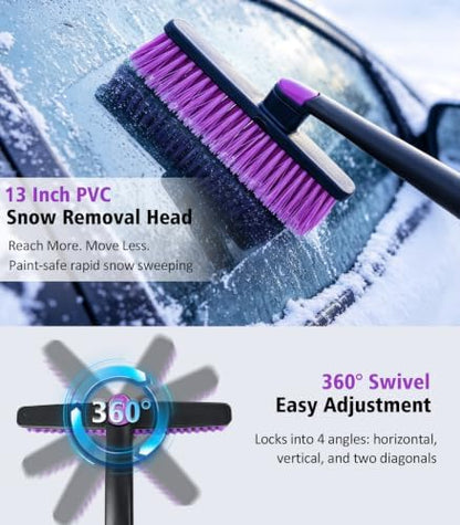 45" Extendable Snow Brush & Ice Scraper - Image 5