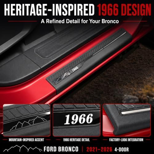 Mabett Door Edge Guards for 2021-2026 Ford Bronco Accessories 4-Door - Image 5