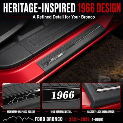 Mabett Door Edge Guards for 2021-2026 Ford Bronco Accessories 4-Door - Image 5