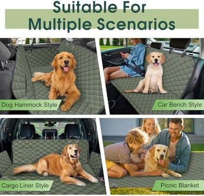 Waterproof Dog Car Seat Cover for Back Seat, Pet Hammock- S - Image 6