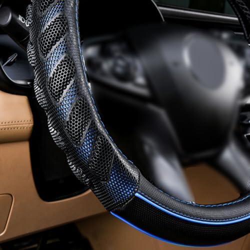 Flying Banner car Steering Wheel Cover Faux Leather Massage Universal fit 3D - Image 2