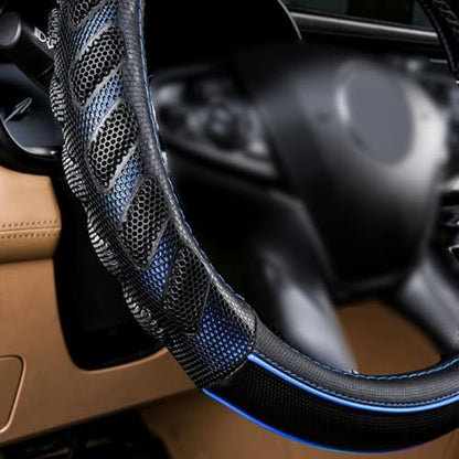 Flying Banner car Steering Wheel Cover Faux Leather Massage Universal fit 3D - Image 2
