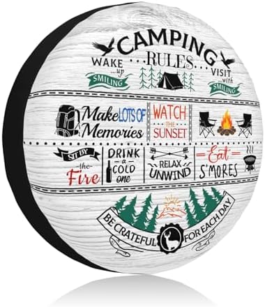 Camping Spare Tire Cover Be Crateful by Unknown