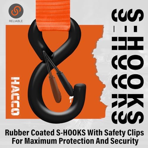 Haccoplanet Ratchet Tie Down Straps, 1 in x 16 ft - Image 3
