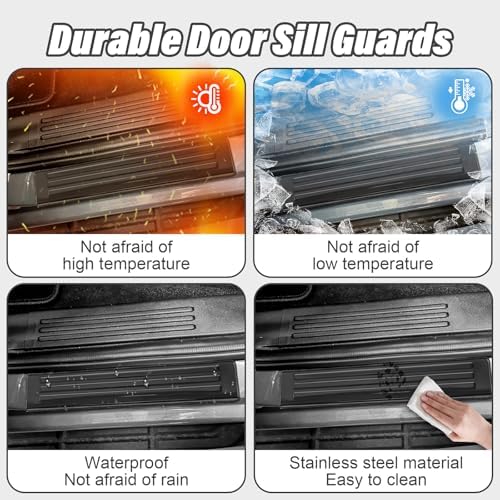 Door Sill Protector for Ford Ranger 2024-2026 Door Sill Guard - Image 4