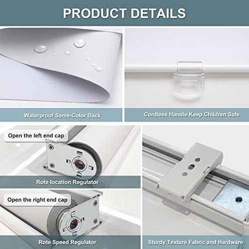 AOSKY Blackout Cordless Roller Shade - Image 6