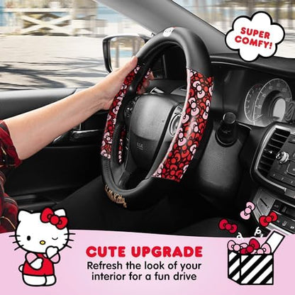 Hello Kitty Steering Wheel Cover, Official Sanrio Car Steering Wheel Cover - Image 3