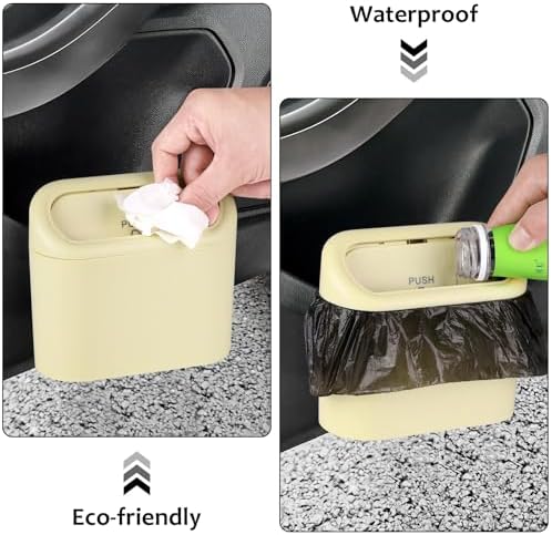 Accmor Car Trash Can, Portable Vehicle Trash Bin - Image 5