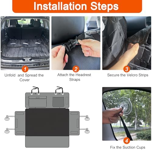 Reliadura SUV Cargo Liner for Dogs, Waterproof Pet Trunk Cover - Image 6