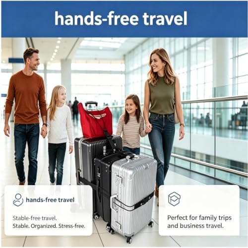 Luggage Straps 3 PCS for Suitcases TSA Approved 2 Short & 1 Long Adjustable - Image 2