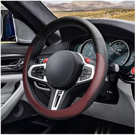 LAINLOY 15" Car Steering Wheel Cover, Microfiber Leather Cover by Unknown